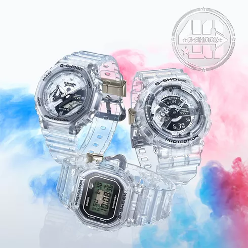 DW-5040RX-7ER CASIO G-Shock 40th Anniversary  Clear Remix Limited Edition unisex ručni sat