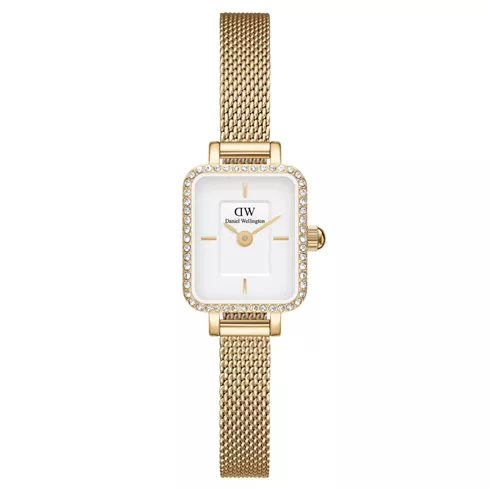 DW00100730 DANIEL WELLINGTON Quadro Mini Lumine Bezel Gold. ženski ručni sat