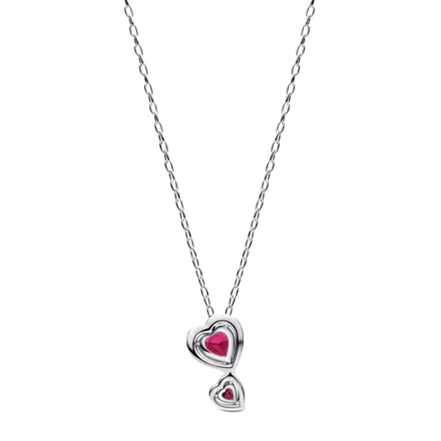 393658C01-60 PANDORA Red Halo Hearts Pendant ogrlica