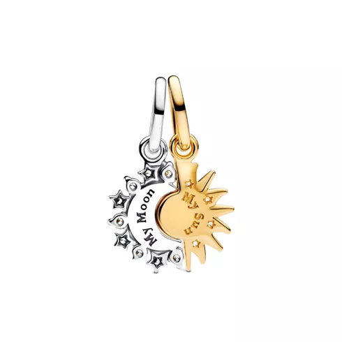 763585C01 PANDORA Splittable Sun & Moon Dangle privezak