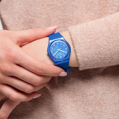 GL124 SWATCH Blurry blue unisex ručni sat