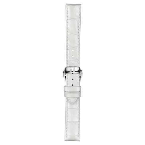 ON.T852036795 TISSOT LEATHER WHITE STRAP