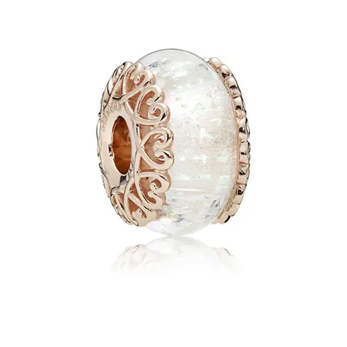 787576 PANDORA Rose Privezak sa belim staklom