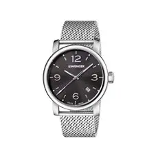 01.1041.124 WENGER Urban Metropolitan Mens Black Dial Mesh Strap Swiss made ručni sat