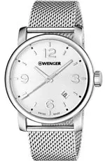 01.1041.126 WENGER Urban Metropolitan Mens Silver Dial Mesh Strap Swiss made ručni sat