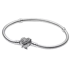 593680C01-16 PANDORA Heart Wings Clasp Snake Chain narukvica