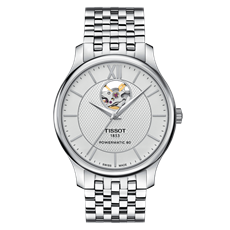 T063.907.11.038.00 TISSOT Tradition Powermatic 80 Open Heart muški ručni sat