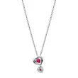 393658C01-60 PANDORA Red Halo Hearts Pendant ogrlica