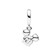 793031C01 PANDORA Disney Mickey Mouse Sparkling Head Silhouette Dangle privezak