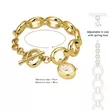 SWGSG-OV13 ROSEFIELD Studio CHAIN GOLD oval ženski sat